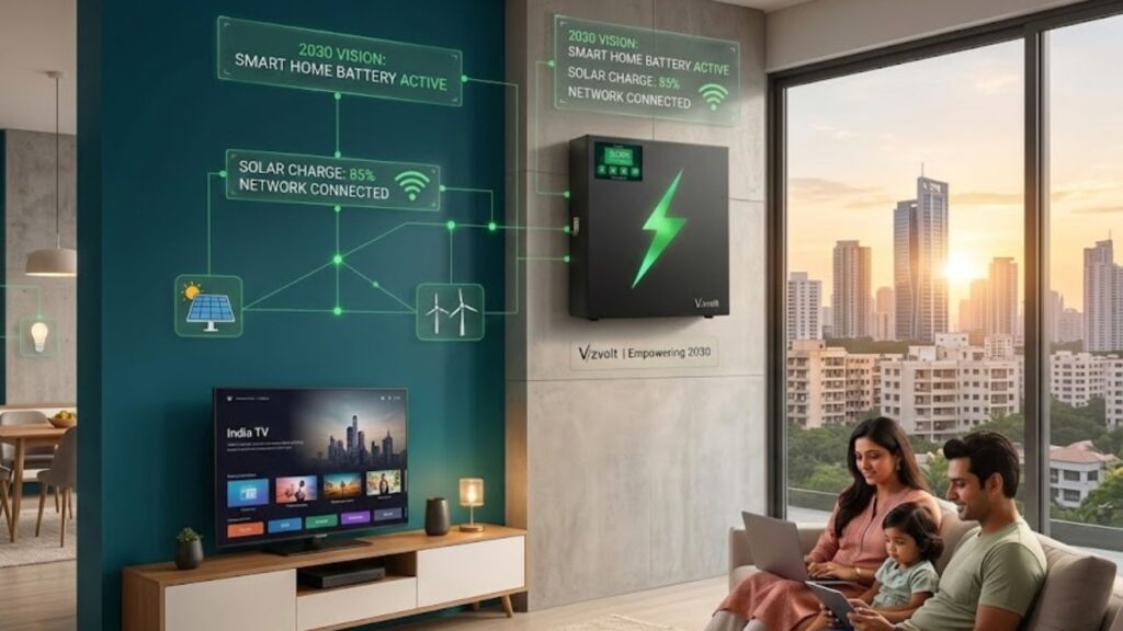 smart home batteries for India power grid 2030