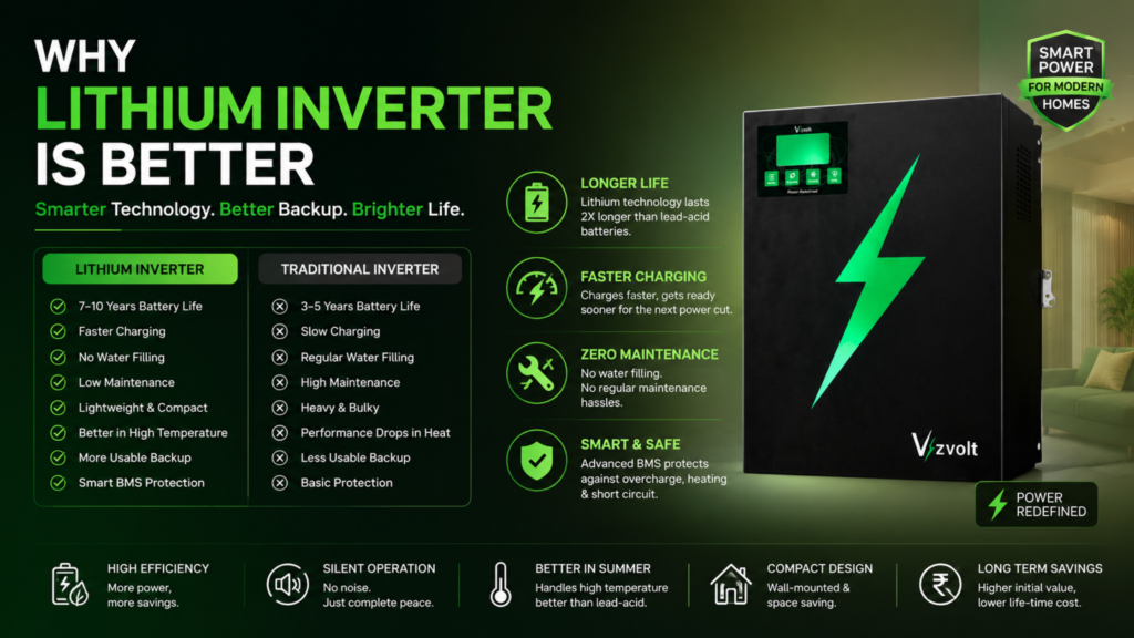 why lithium inverter is better