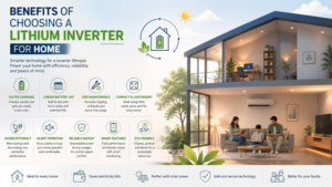 Benefits of Choosing a Lithium Inverter for Home with smart lithium backup technology