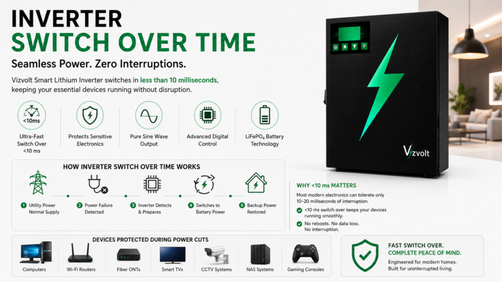 Inverter Switch Over Time protecting modern electronics during a power outage