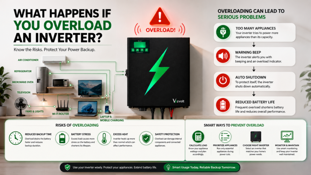 what happens if you overload an inverter?