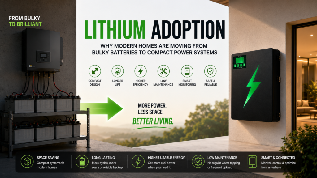 Lithium adoption in modern home power systems