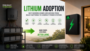 Lithium adoption in modern home power systems