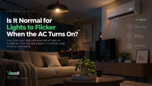 lights flicker when AC turns on due to temporary voltage drop